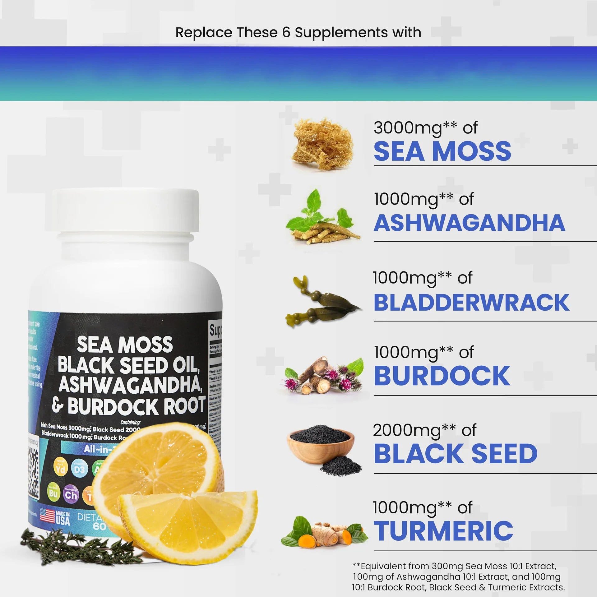 Ashwagandha & Sea moss Capsules.
