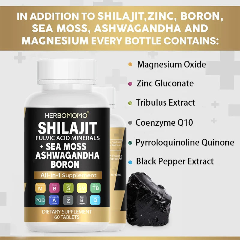 Shilajit and Sea Moss Capsules
